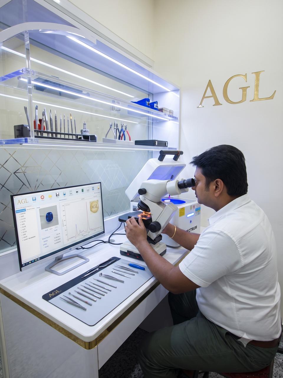 Advanced metallurgical testing equipment at AGL laboratory